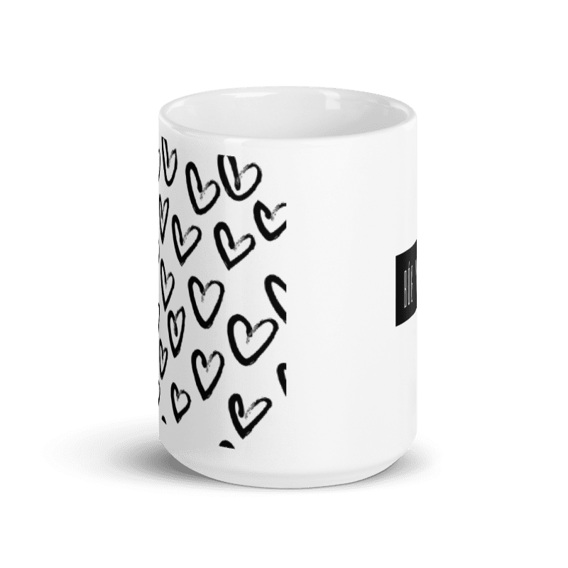 Błyszczący kubek BWC LOVE